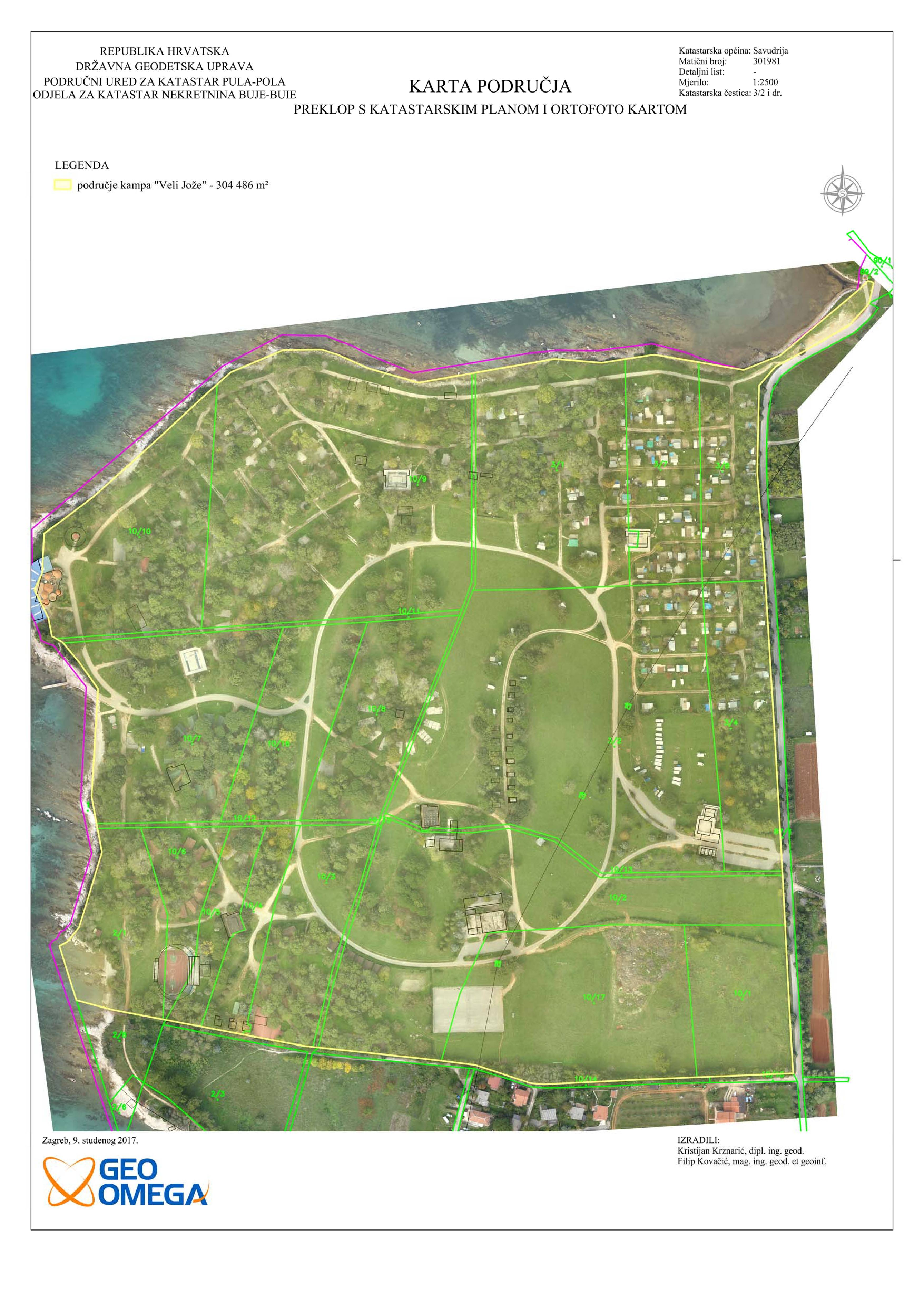 karta savudrije GEO OMEGA | Cadastre karta savudrije